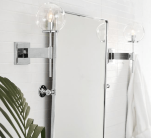 Vintage Chrome mirror Pottery Barn