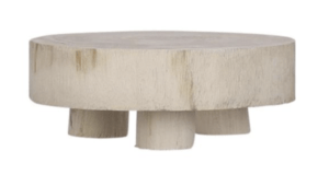 Small Light Wood Round Serving Tray