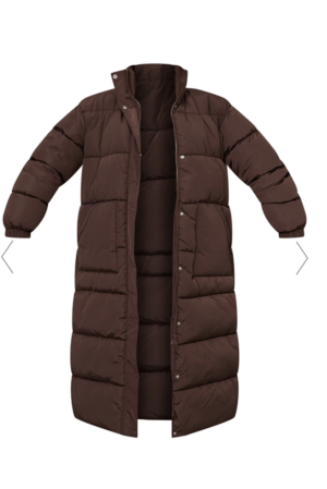 Winter 2023 Long Brown Puffer