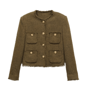 MANGO Pocket tweed jacket