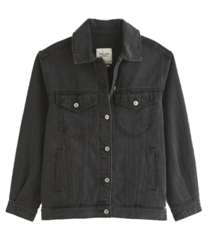 Abercrombie & Fitch Oversized Denim Trucker Jacket
